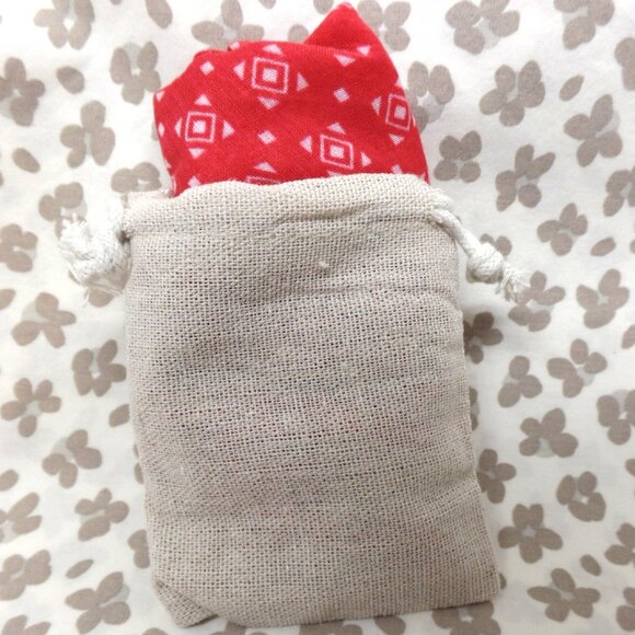 Free People Bridgette Bandana or Neck Kerchief Scarf Orange Print NWOT - Picture 6 of 7